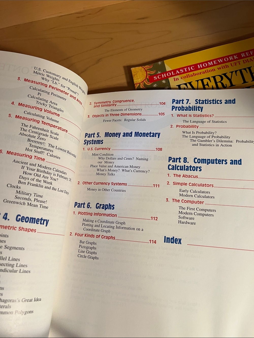 Scholastic Math & Science Homework Desk Reference - Picture 4 of 15